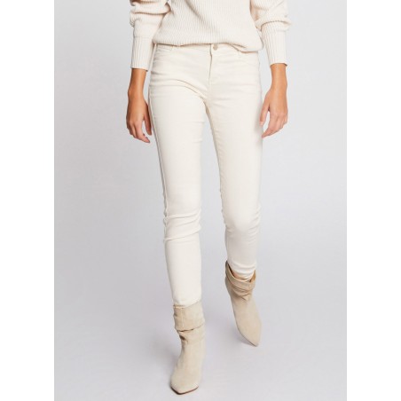 PETRA1 - Jeans skinny a vita bassa | Beige