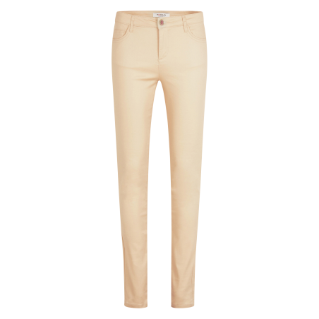 PFRASHI - Pantaloni skinny in misto cotone spalmato | Beige