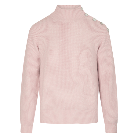 MSTORI - Maglione dritto a collo alto | Rosa