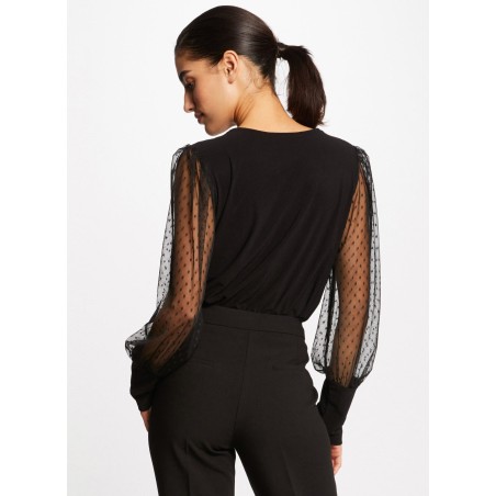 TAGADA - Blusa con scollo a V | Nero