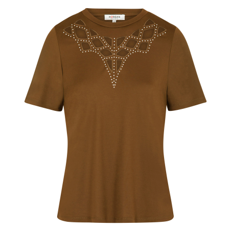 DJUNGLE - T-shirt maniche corte con strass | Verde