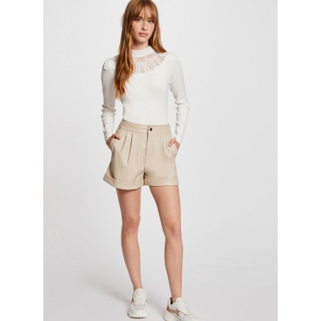 SHILOM - SHORTS A VITA ALTA | Beige