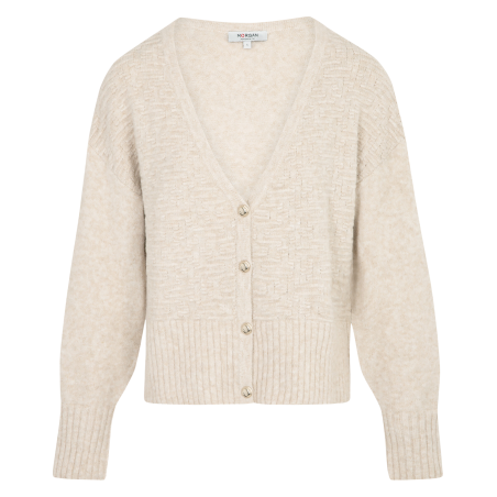 MSOURI - Cardigan dritto con scollo a V | Beige