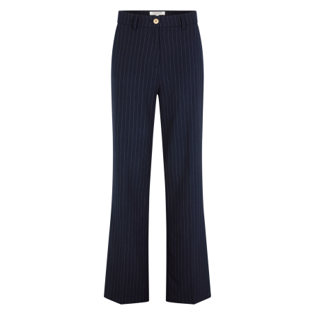 PLENO.F - Pantalone dritto a righe | Blu