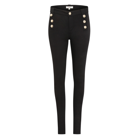 PAME - Pantalone skinny in misto cotone | Nero