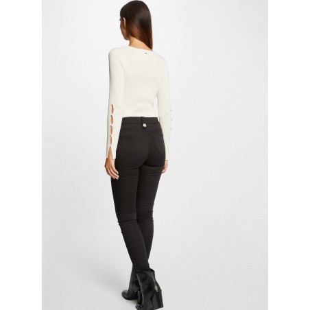 PAME - Pantalone skinny in misto cotone | Nero