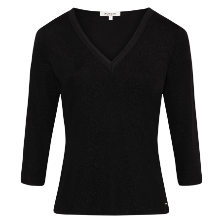 TIWI - Blusa con scollo a V | Nero