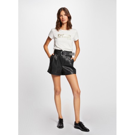 SHINGA - Shorts dritti con cintura | Nero