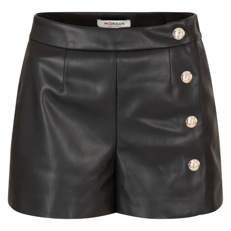 SHOFICE - Shorts dritti abbottonati | Nero