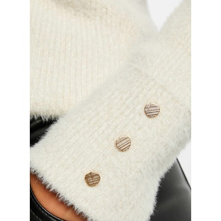 MOOVE1 - Maglione con scollo a V in filato misto | Beige