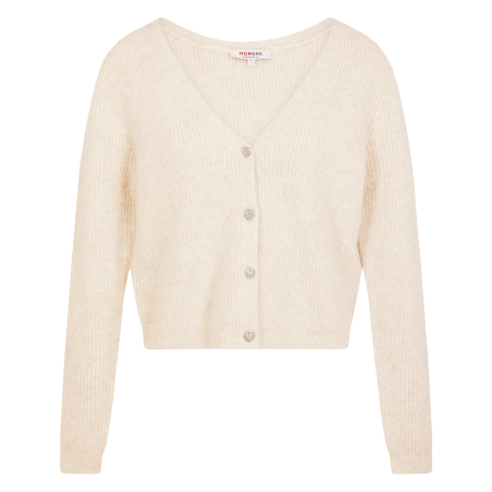 MIMO - Cardigan con scollo a V | Beige