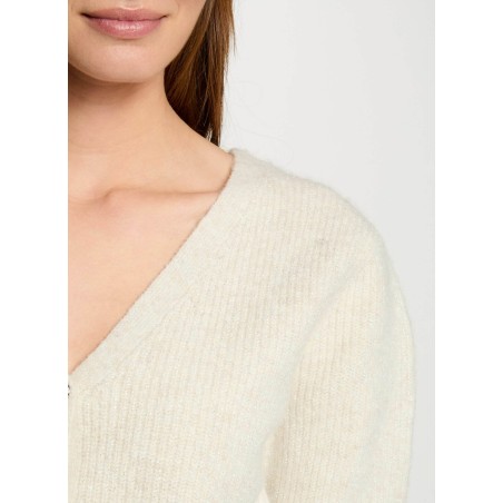 MIMO - Cardigan con scollo a V | Beige