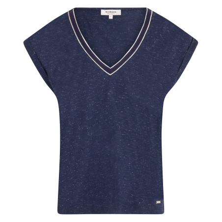 DAYA - T-shirt diritto a maniche corte | Blu