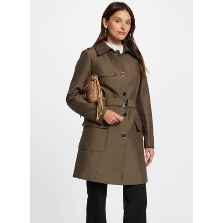 GINAI - Trench collo a rever | Verde