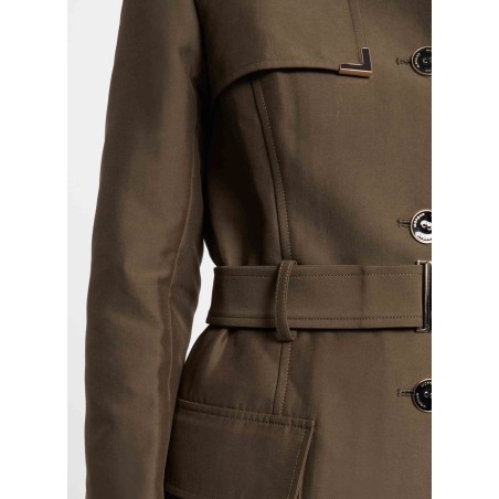 GINAI - Trench collo a rever | Verde