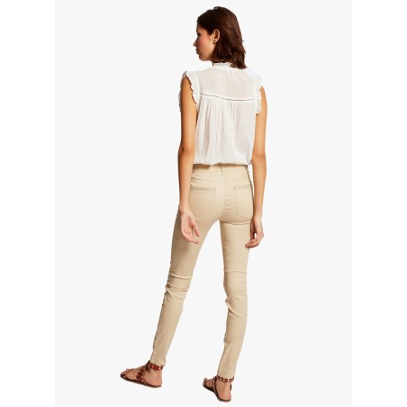 PALONA - Pantaloni slim cerati | Beige