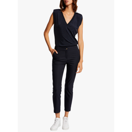 PLIME.F - Pantaloni slim 7/8 in misto cotone | Blu