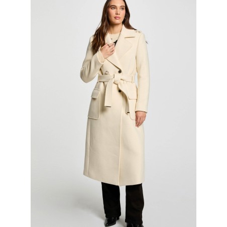 GANASH - Cappotto lungo con cintura | Beige