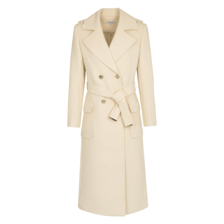 GANASH - Cappotto lungo con cintura | Beige