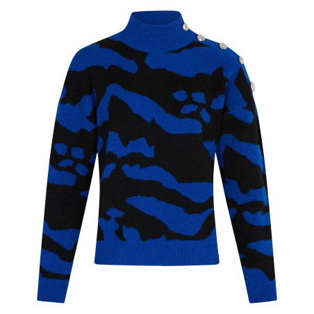 MFELIX - Maglione a righe zebra | Blu