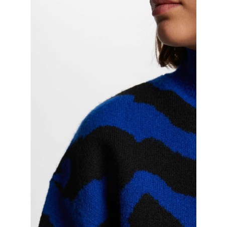 MFELIX - Maglione a righe zebra | Blu