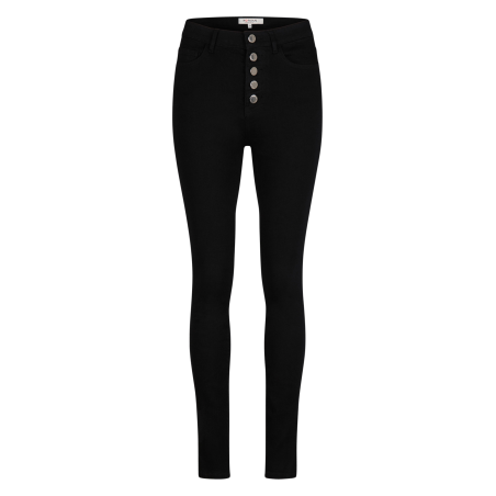 PBLACK1 - Jeans skinny a vita alta in misto cotone | Nero