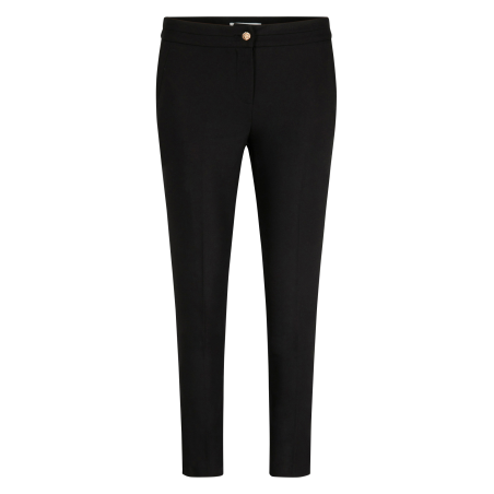 PLIME.F - Pantaloni slim 7/8 in misto cotone | Nero