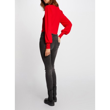 MOTEUR - Maglione scollo a V in filato misto | Rosso