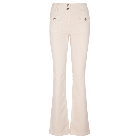 POLENO - Pantalone dritto in velluto a costine | Beige