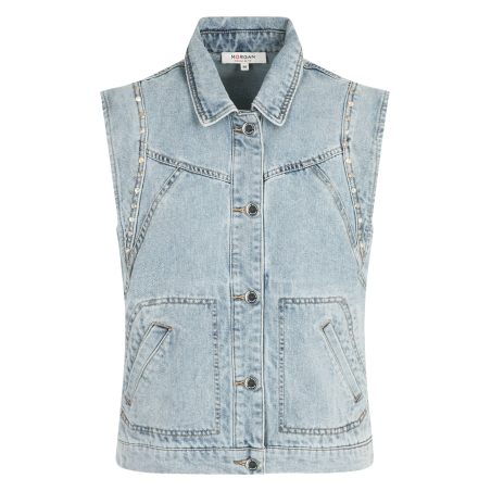 GAK - Giacca ampia in jeans di misto cotone | Blu