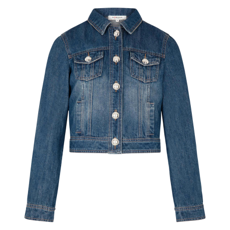 VPIM - Giacca corta in denim delavé | Blu