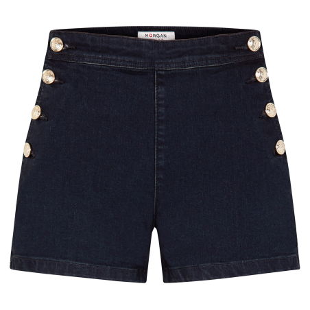 SHIVAL - Short aderente in denim | Blu