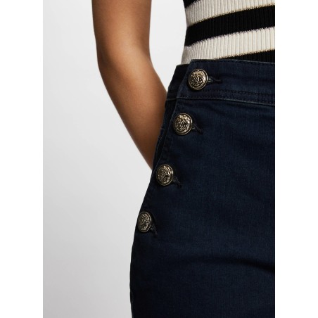 SHIVAL - Short aderente in denim | Blu