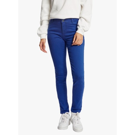 PETRA - Pantaloni skinny a vita bassa | Blu