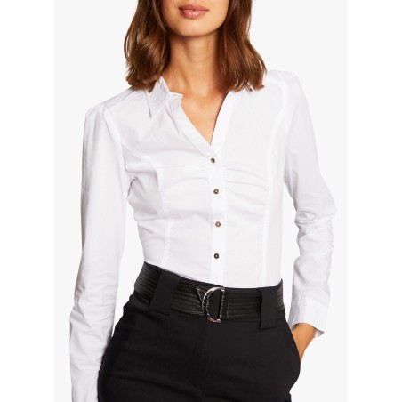 CARAM1.N - Camicia collo classico in misto cotone | Bianco