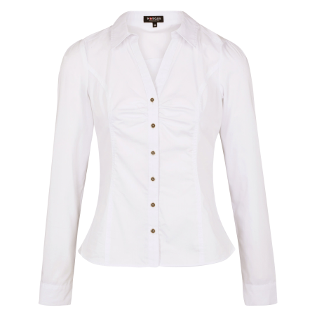 CARAM1.N - Camicia collo classico in misto cotone | Bianco