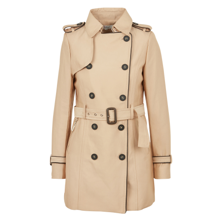 Trench dritto doppiopetto | Beige