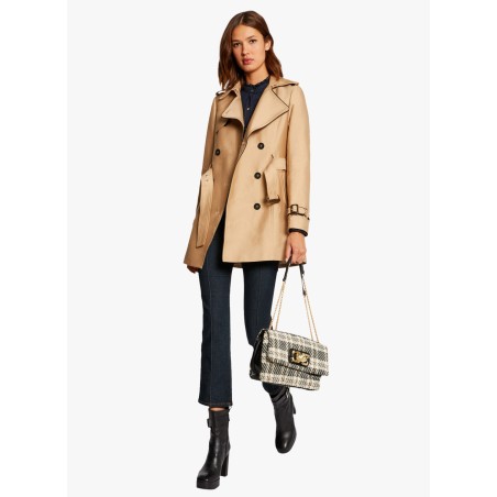 Trench dritto doppiopetto | Beige