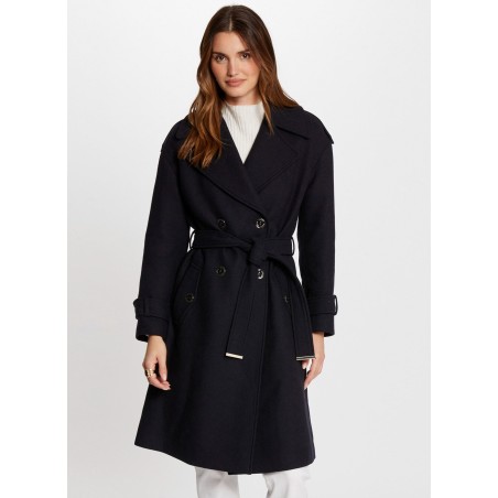 GDINE - Cappotto diritto con revers | Blu