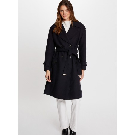 GDINE - Cappotto diritto con revers | Blu