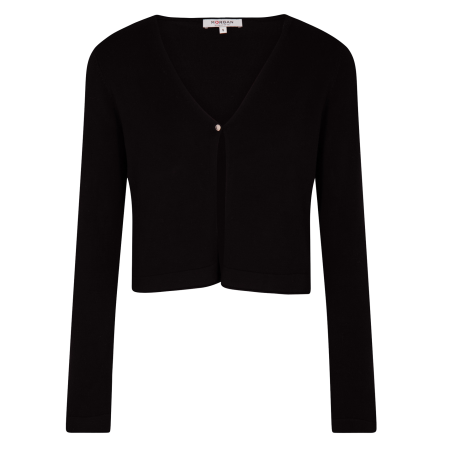 MZINA - Cardigan scollo a V | Nero