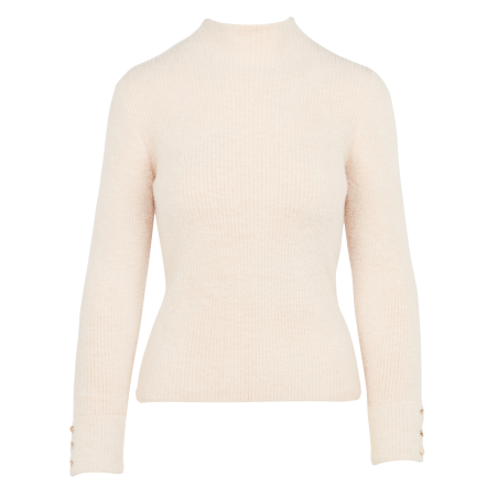 MORIK.N - Lupetto in maglia effetto piuma | Beige