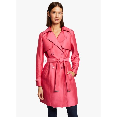 GIKA - Trench-coat dritto con cintura | Rosa