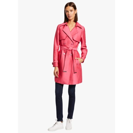 GIKA - Trench-coat dritto con cintura | Rosa