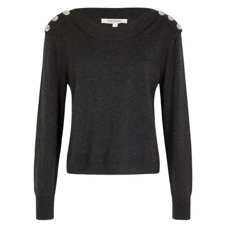 MCHOU - Maglione collo a barchetta | Grigio