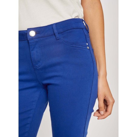 PETRA - Pantaloni skinny a vita bassa | Blu