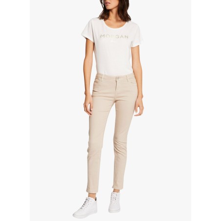 PETRA1 - Jeans slim | Beige