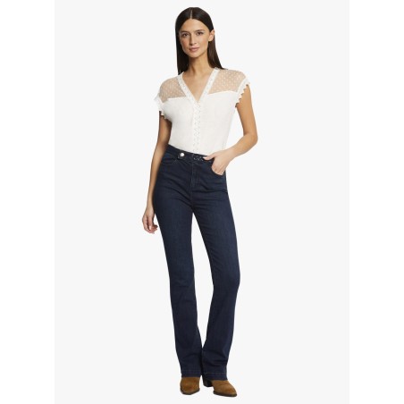 PKELY - Jeans dritti con dettagli intrecciati | Blu