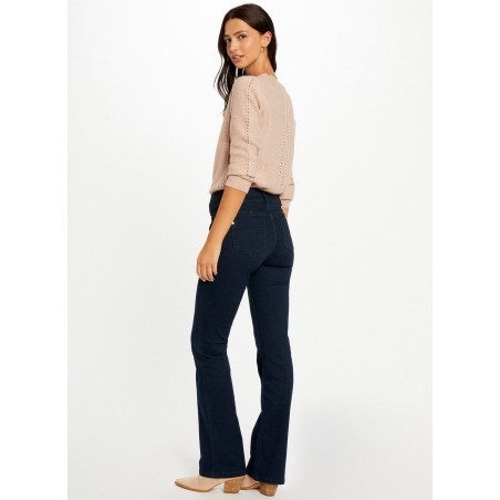 POLEN1 - Jeans a zampa in misto cotone | Blu