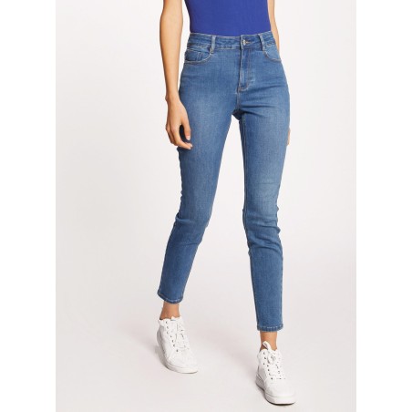 PAM - Jeans slim a vita alta 7/8 | Blu